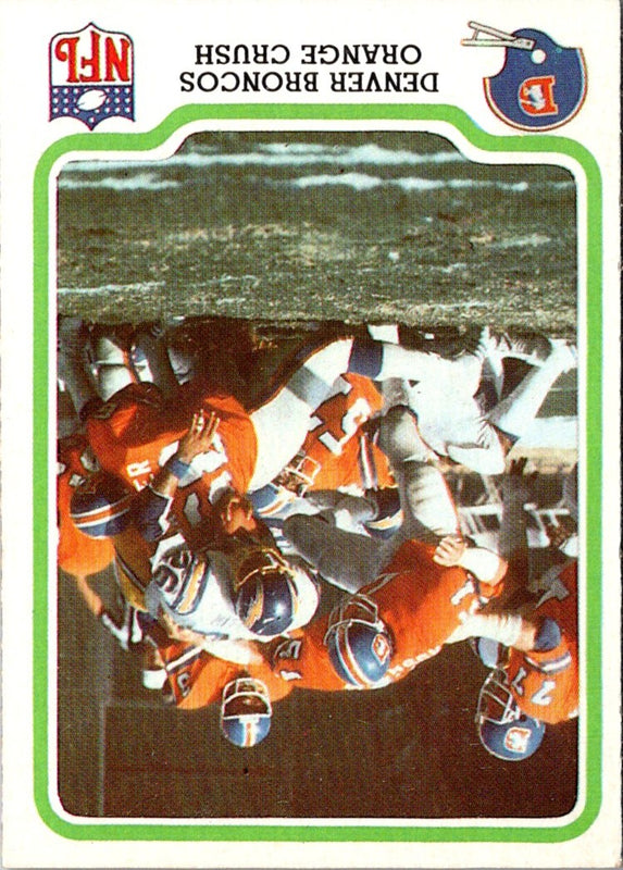 1979 Fleer Team Action Stickers Denver Broncos Helmet #NNO