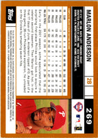 2002 Topps Limited Marlon Anderson #269