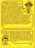 1993 First Amendment Publishing Skinnies Vin Baker #97