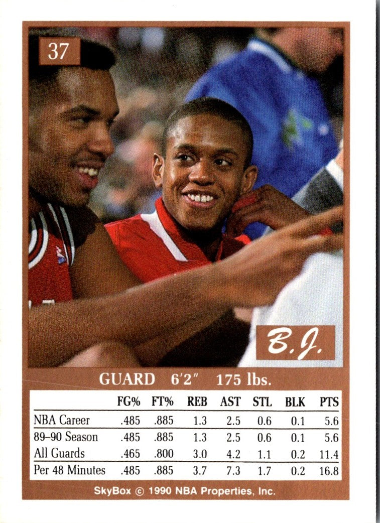1990 SkyBox B.J. Armstrong