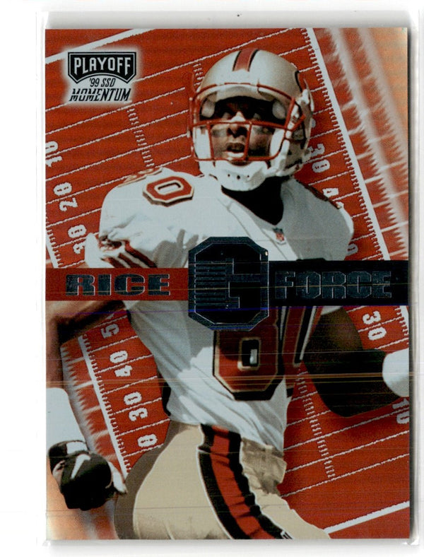 1999 Playoff Momentum SSD Gridiron Force Jerry Rice #GF14