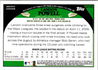 2009 Topps Updates & Highlights Landon Powell #UH193
