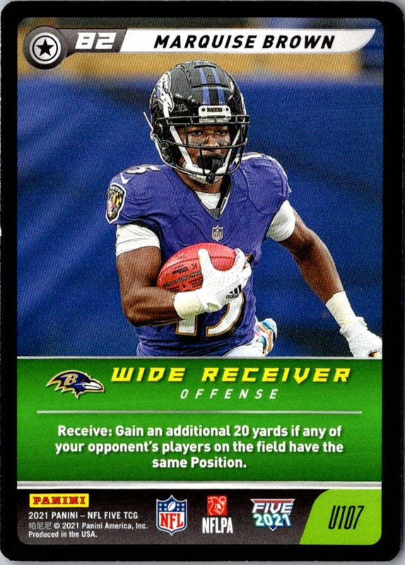 2021 Panini Absolute Blue Marquise Brown #32