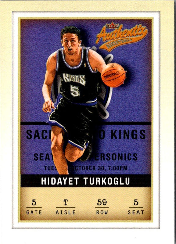 2001 Fleer Authentix Hidayet Turkoglu #59