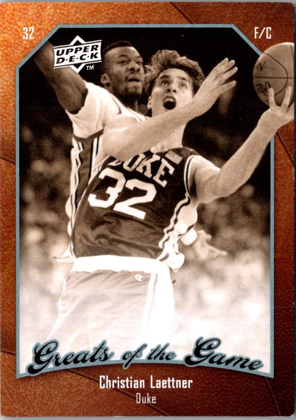 2009 Upper Deck Greats of the Game Christian Laettner #84