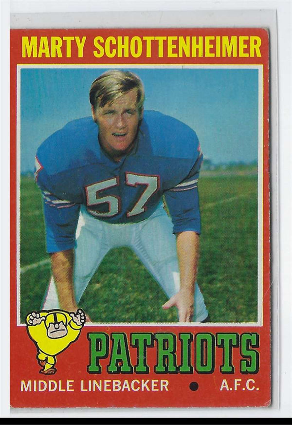 1971 Topps Marty Schottenheimer #3 Rookie