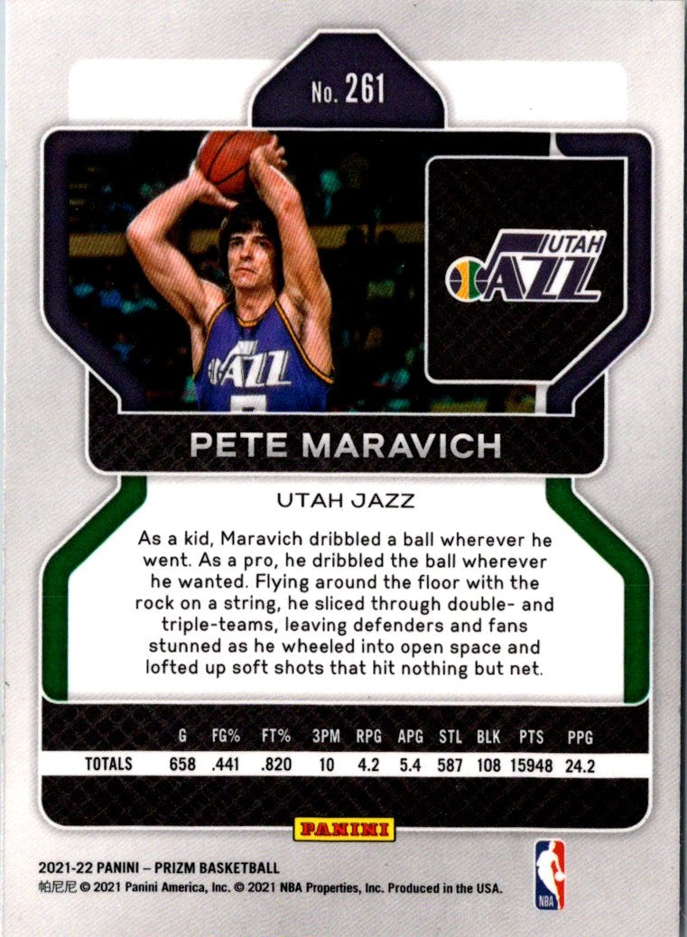 2021 Panini Prizm Blue Pete Maravich