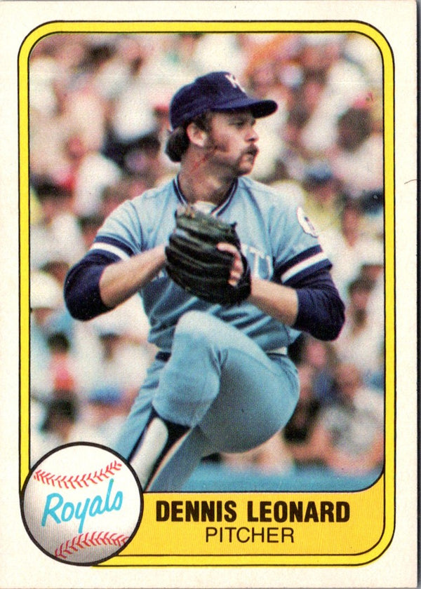 1981 Fleer Dennis Leonard #42