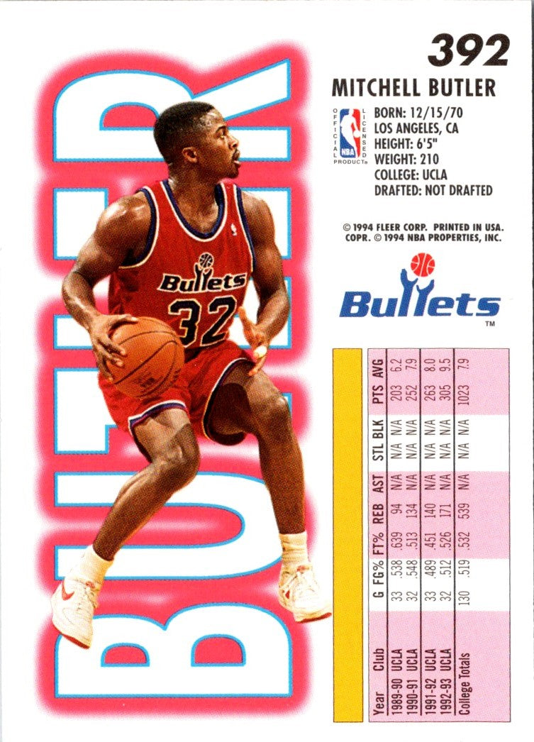 1993 Fleer Mitchell Butler