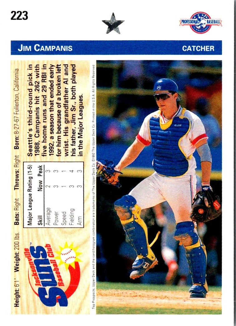 1992 Upper Deck Minors Jim Campanis