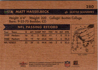 2001 Fleer Tradition Glossy Matt Hasselbeck #280