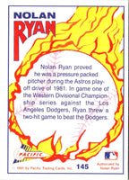 1991 Pacific Nolan Ryan Texas Express I Astros win Western Division Title #47