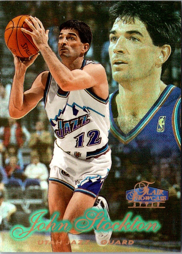 1997 Flair Showcase Row 2 John Stockton #47