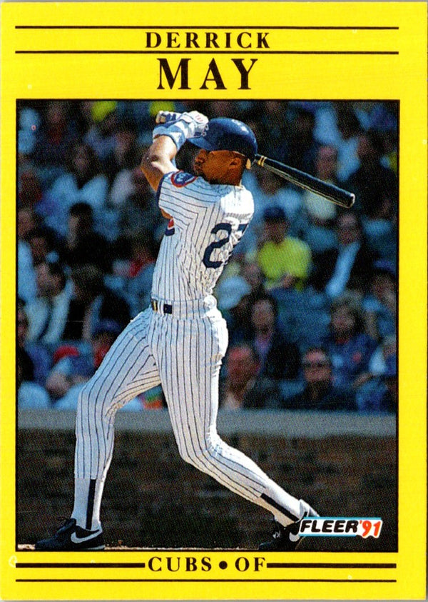 1991 Fleer Derrick May #427