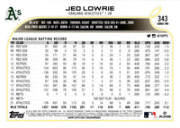 2022 Topps Jed Lowrie #343