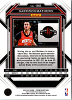 2022 Panini Prizm Garrison Mathews #188