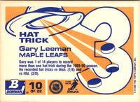 1990 Bowman Hat Tricks Gary Leeman #10