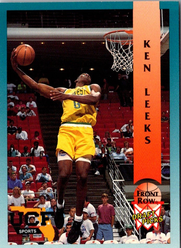 1992 Front Row Draft Picks Gold Ken Leeks #38