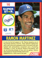 1991 Score 100 Superstars Ramon Martinez #16
