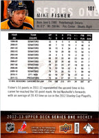 2012 Upper Deck Mike Fisher #101