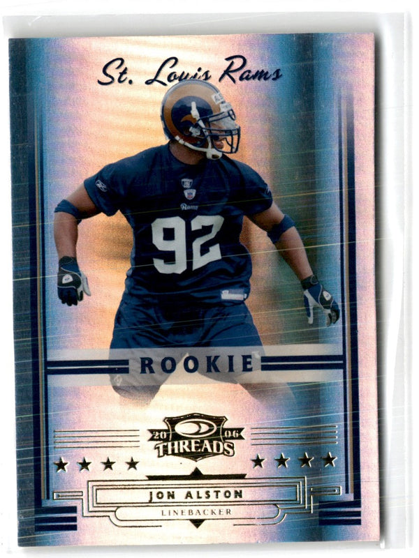 2006 Donruss Threads Retail Rookies Jon Alston #201 431/999