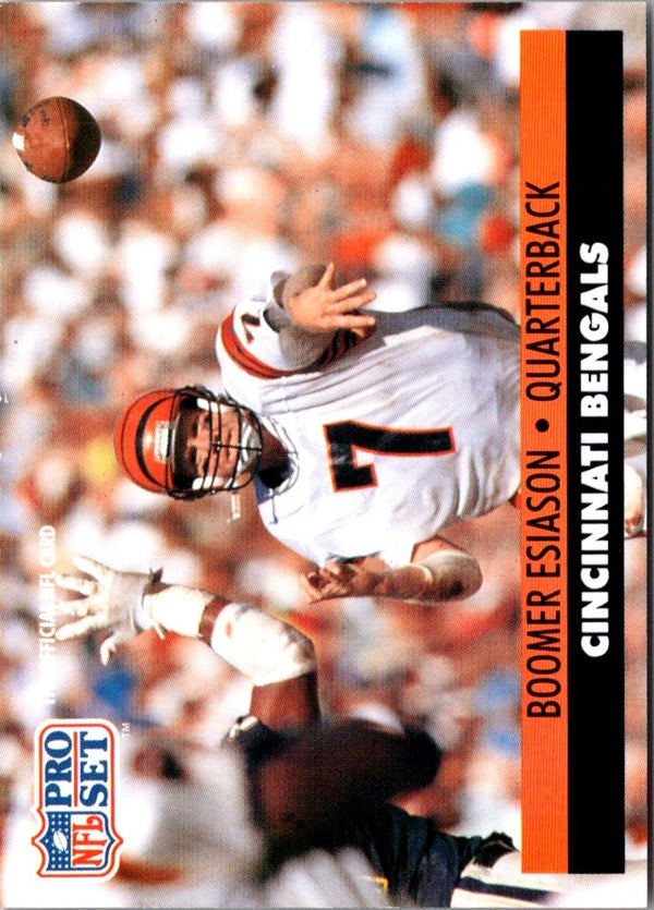 1990 Pro Set FACT Cincinnati Boomer Esiason #341