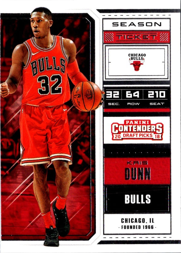 2018 Panini Contenders Draft Picks Kris Dunn #35B