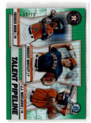 2020 Bowman Talent Pipeline Green Refractors Forrest Whitley/J.J. Matijevic/Freudis Nova