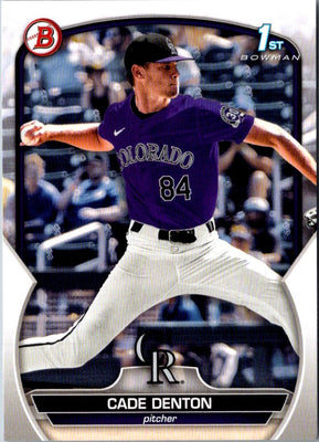 2023 Bowman Draft Cade Denton #BD-22 Rookie