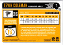 2018 Panini Classics Tevin Coleman