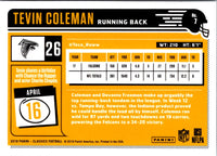 2018 Panini Classics Tevin Coleman #7