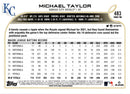 2022 Topps Royals Michael Taylor