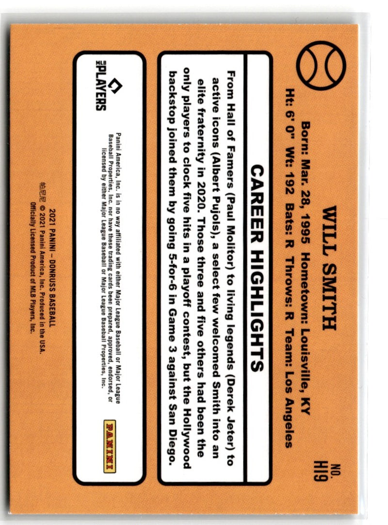 2021 Donruss Highlights Will Smith