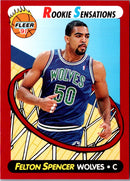1991 Fleer Rookie Sensations Felton Spencer