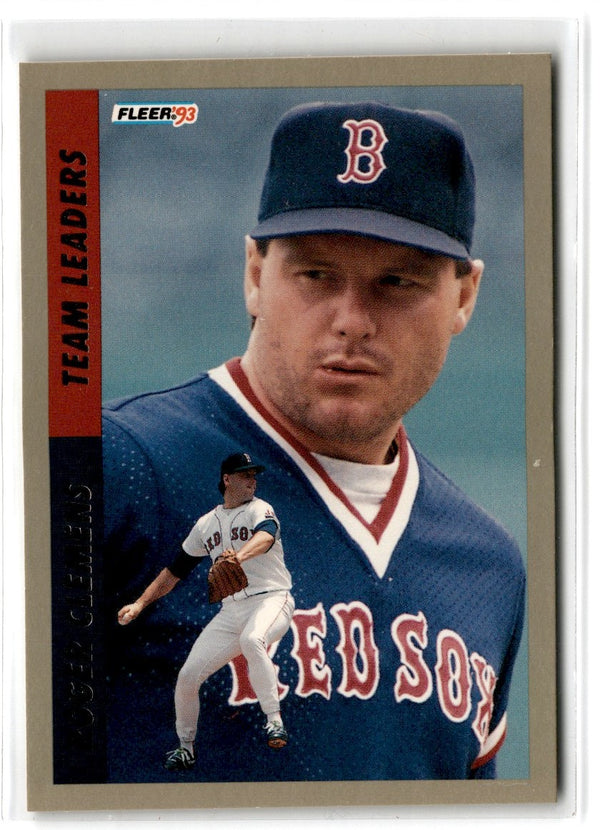 1993 Fleer Team Leaders AL Roger Clemens #4