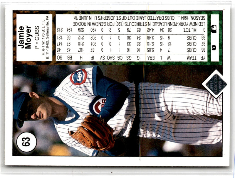 1989 Upper Deck Jamie Moyer