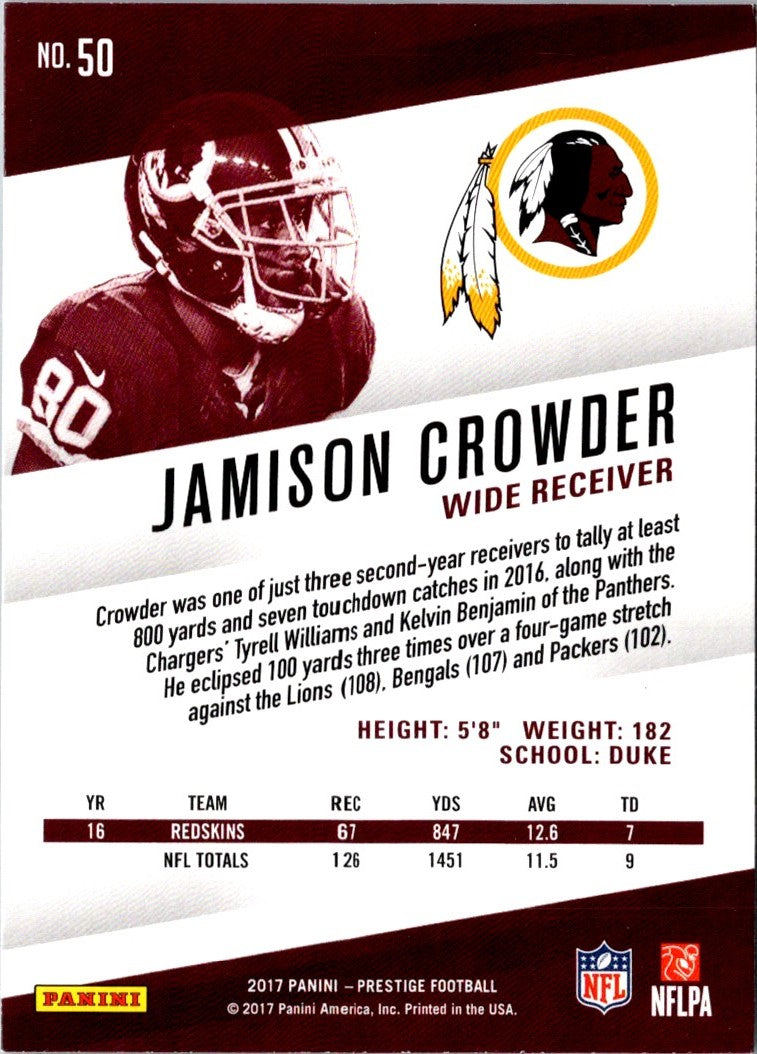 2017 Panini Prestige Jamison Crowder