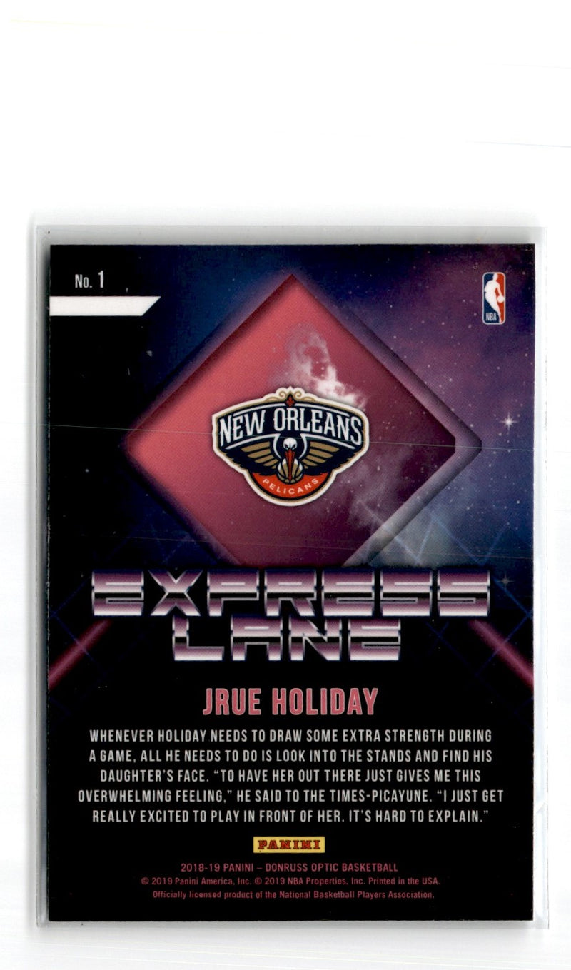 2018 Donruss Optic Express Lane Jrue Holiday