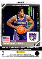 2021 Panini NBA Sticker & Card Collection Davion Mitchell #89