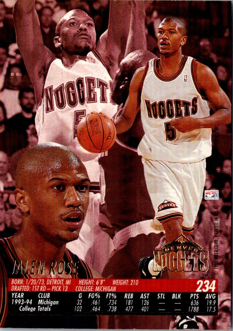 1994 Ultra Jalen Rose