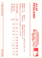 1990 Star Harrisburg Senators Julio Peguero #14