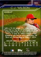 2015 Stadium Club C.J. Wilson #163