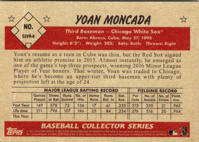 2019 Bowman Heritage Yoan Moncada