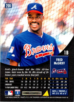 1996 Pinnacle Foil Fred McGriff #209