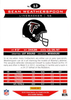 2013 Score Sean Weatherspoon #13