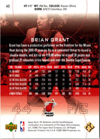 2001 Upper Deck Hardcourt Brian Grant #43