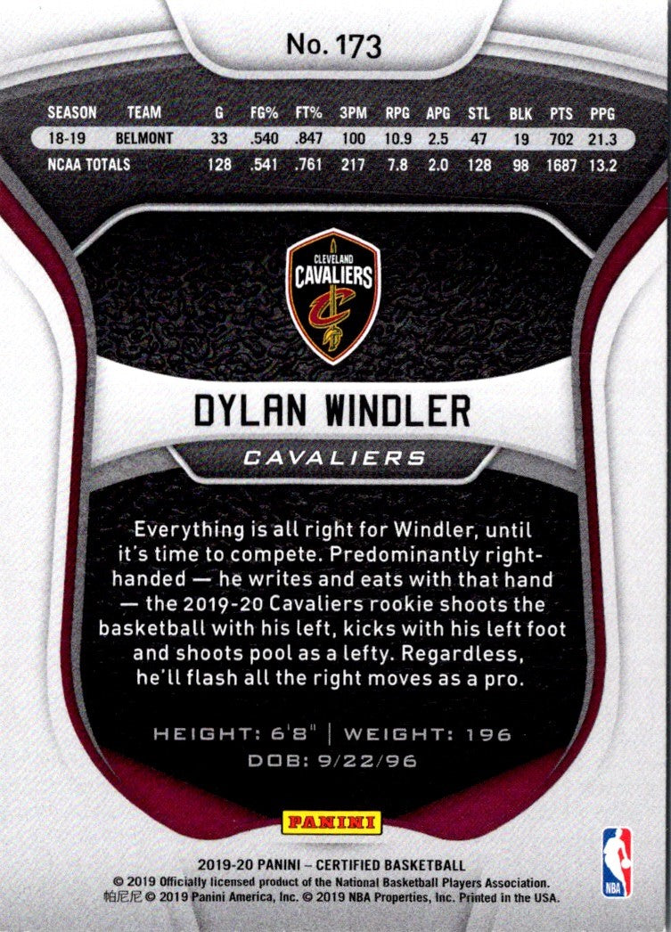 2019 Panini Dylan Windler