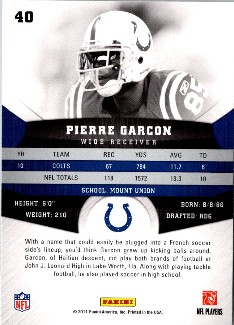 2011 Panini Gridiron Gear Pierre Garcon