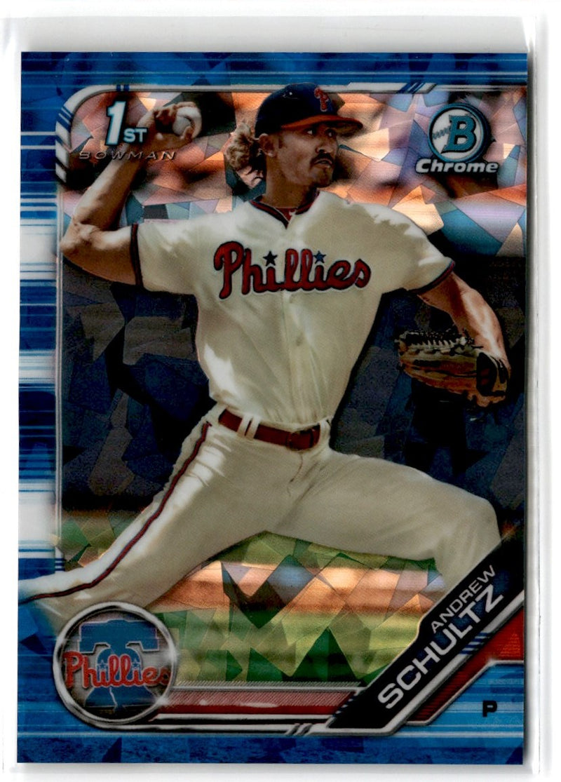 2019 Bowman Draft Sapphire Edition Blue Andrew Schultz