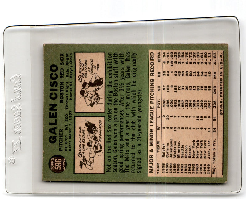 1967 Topps Galen Cisco